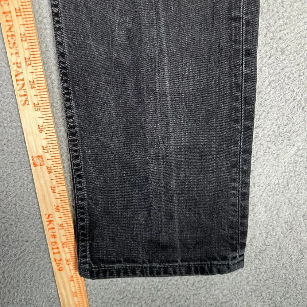 Levis Jeans Mens Size‎ 36x34 Black 514 Straight Leg Denim Fade Casual Cotton